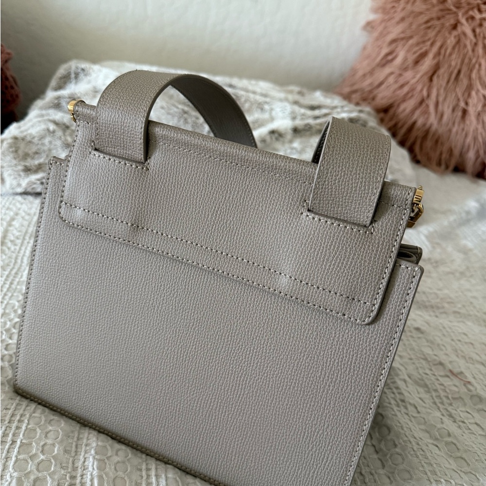 Polene número 7, number 7, Taupe Leather Bag - Picture 11 of 13